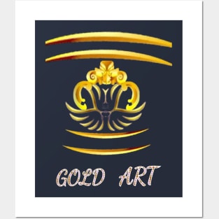 gold art Posters and Art